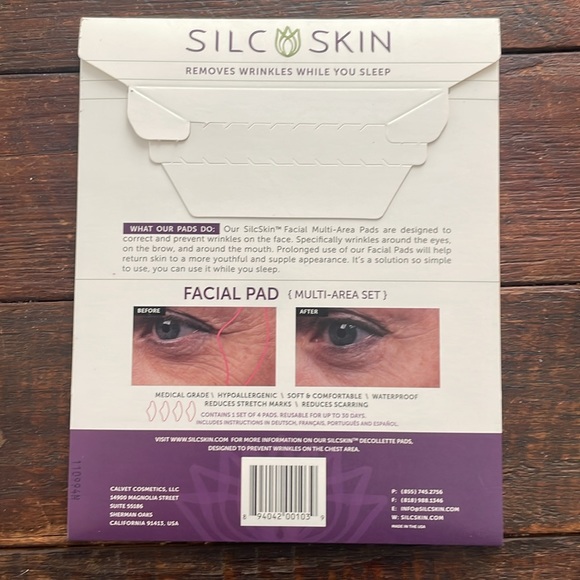 SilcSkin Medical Grade Silicone Multi-area facial pads for wrinkles & collagen - Picture 2 of 3